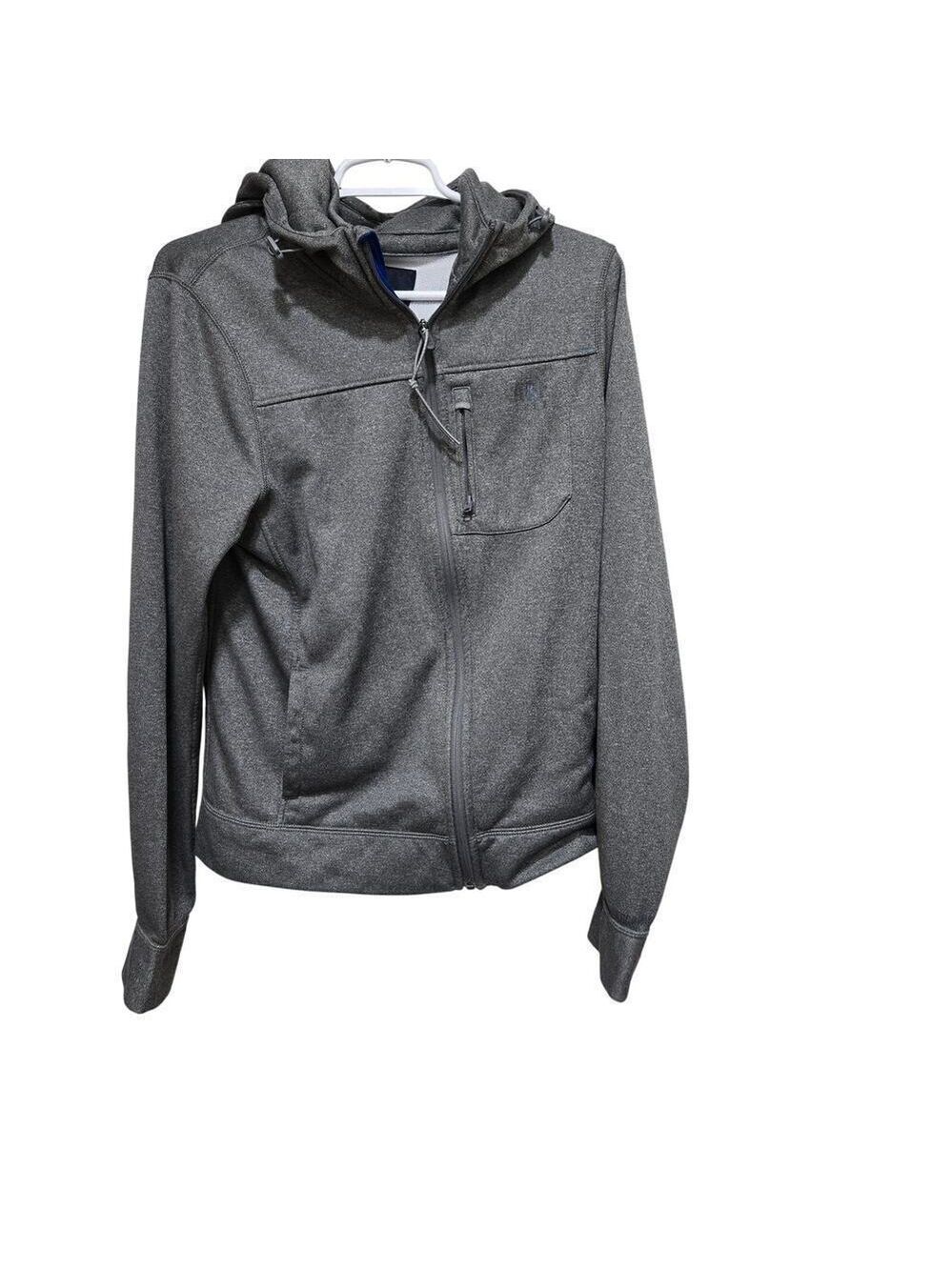 Abercrombie Active Hoodie Gray Full Zip Fleece Mens M